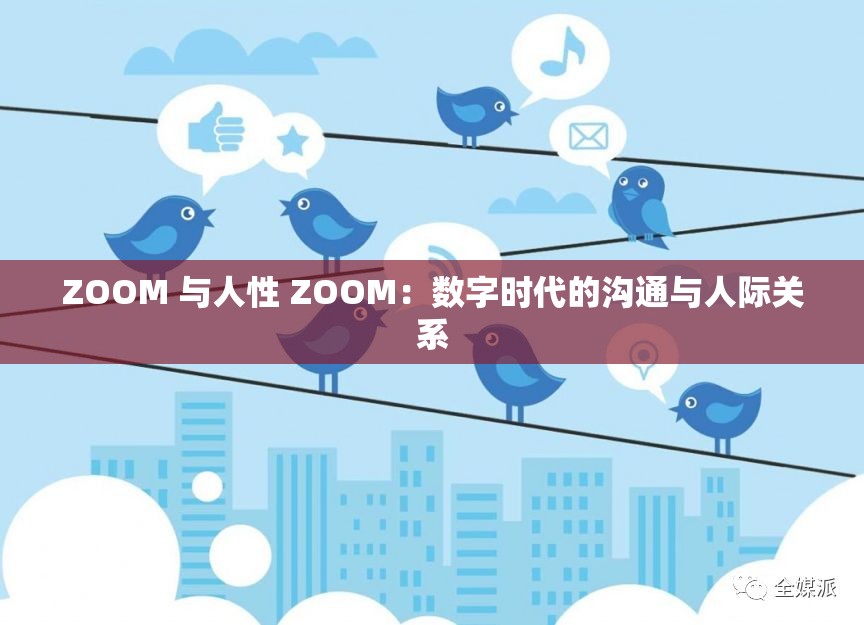 ZOOM 与人性 ZOOM：数字时代的沟通与人际关系