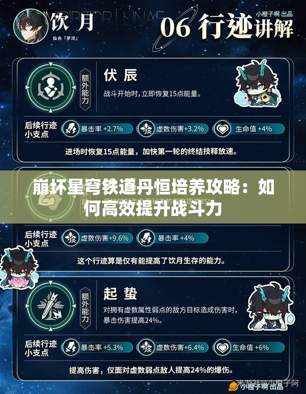 崩坏星穹铁道丹恒培养攻略：如何高效提升战斗力